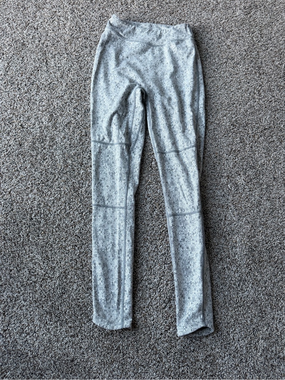 Gymshark Fleur Texture Leggings Charcoal Marl Gray High Rise Women's Small